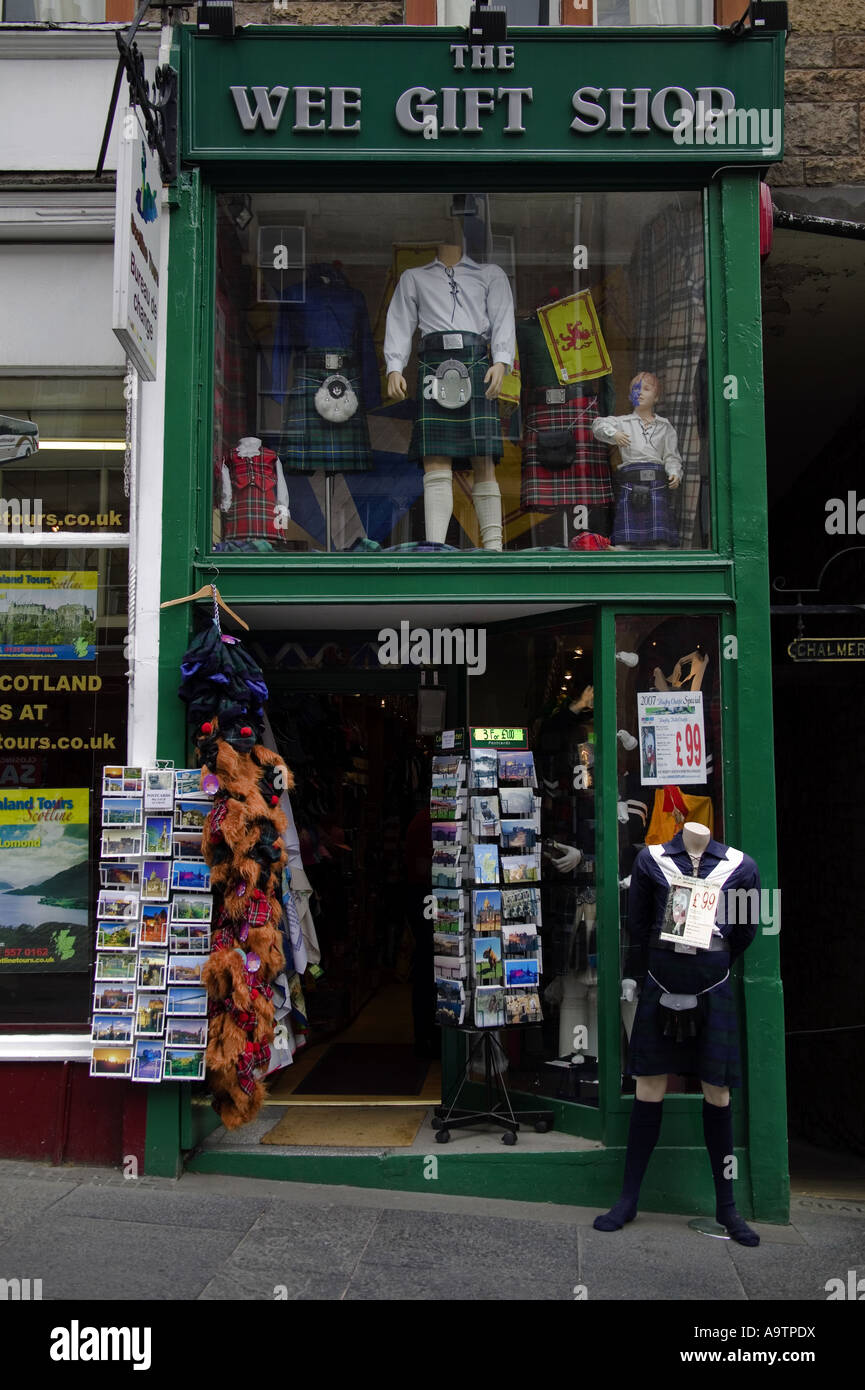 Tourist Shop, Edinburgh, Schottland, Europa Stockfoto
