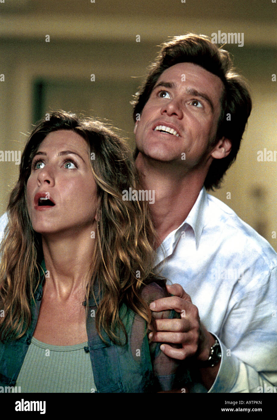 BRUCE Allmächtig 2003 Universal Film mit Jennifer Aniston und Jim Carrey Stockfotografie Alamy