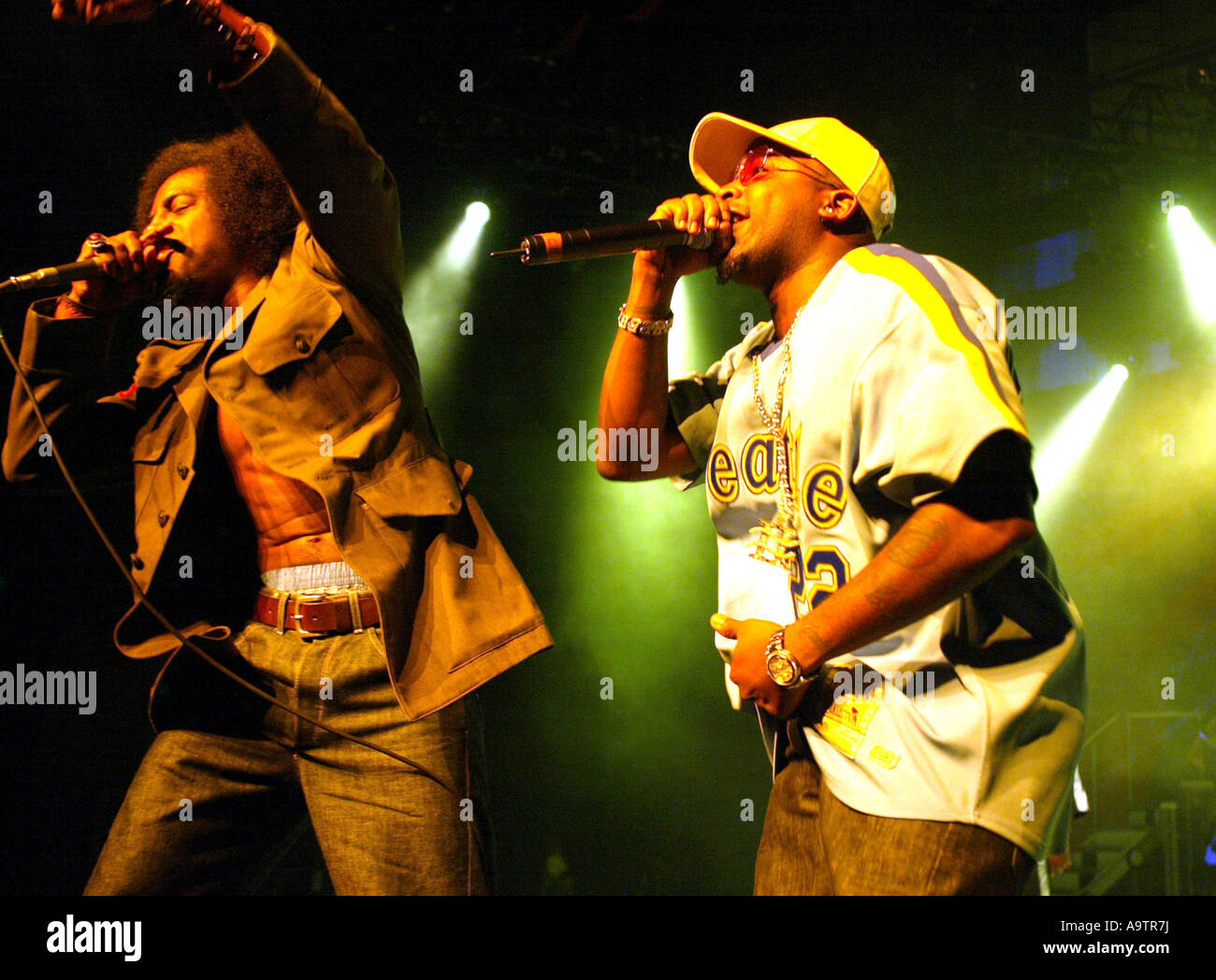 OUTKAST - US rap-Gruppe im Juli 2002 Stockfoto