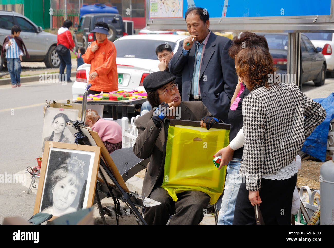 Szenen des täglichen Lebens in Dangjin City, Südkorea KR Stockfoto