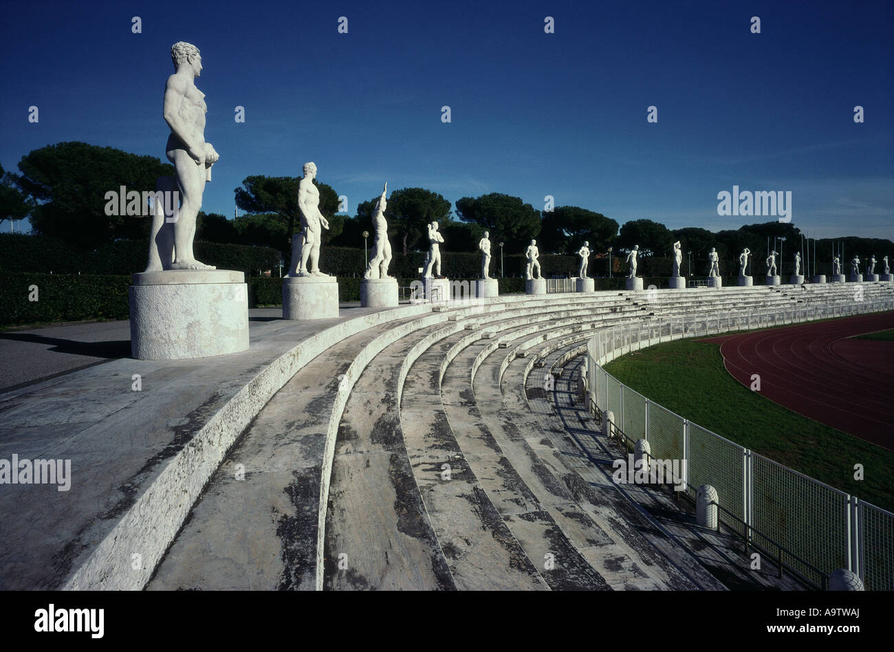 Italien Rom der faschistischen Ära Stadio dei Marmi Stockfoto