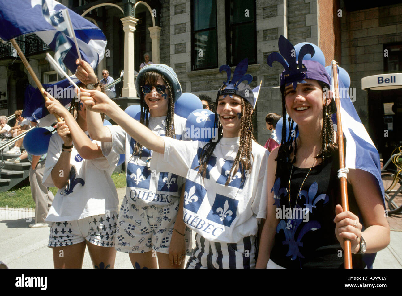 Saint-Jean-Baptiste Day-Parade Montreal Quebec Kanada Stockfoto