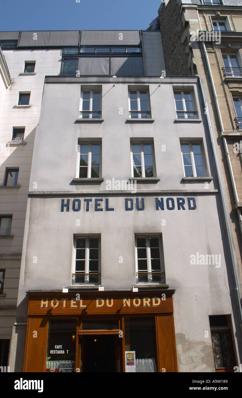 Hotel du Nord Paris Frankreich Stockfoto