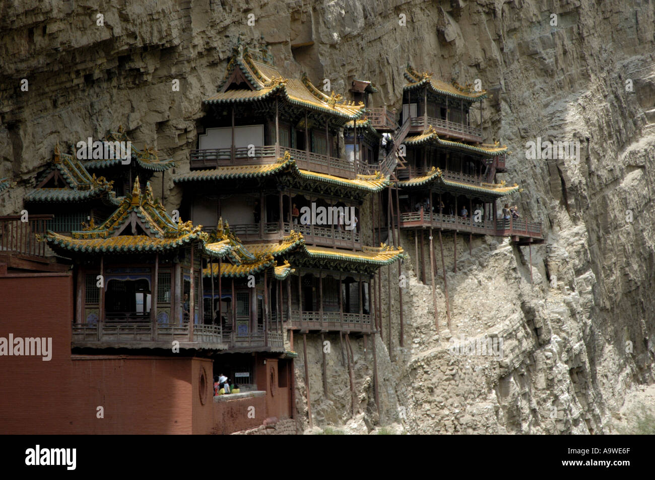 Hengshan hängenden Tempel / Kloster auf Mount Heng in Datong, Shanxi, China Stockfoto