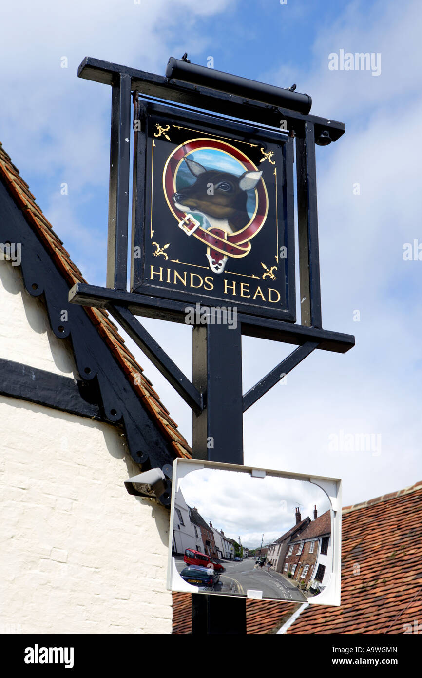 Das Hinds Head Hotel, Bray, England. Stockfoto