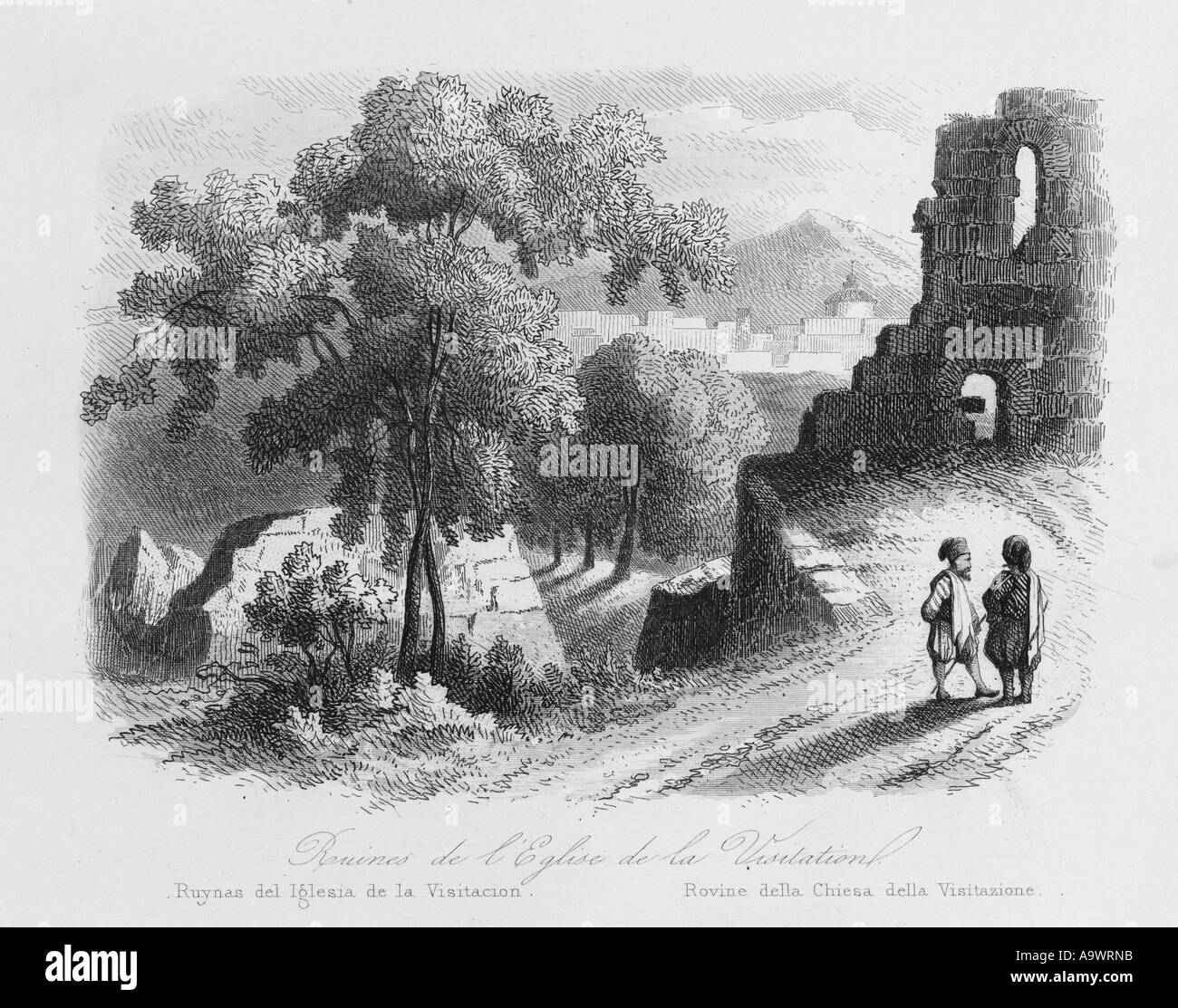 Israel Ain Karem 1846 Stockfoto