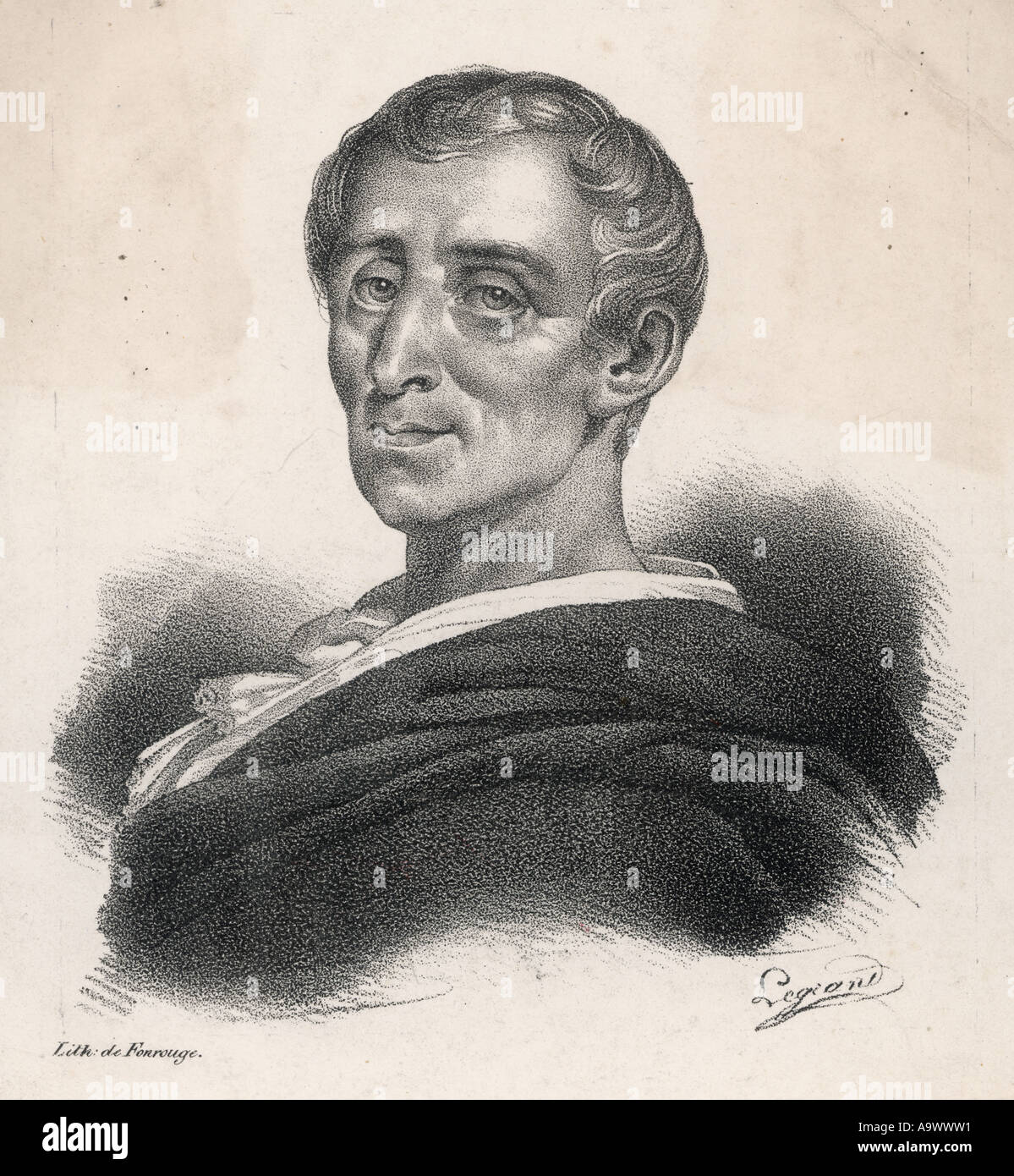 Montesquieu 1689 1755 Stockfoto