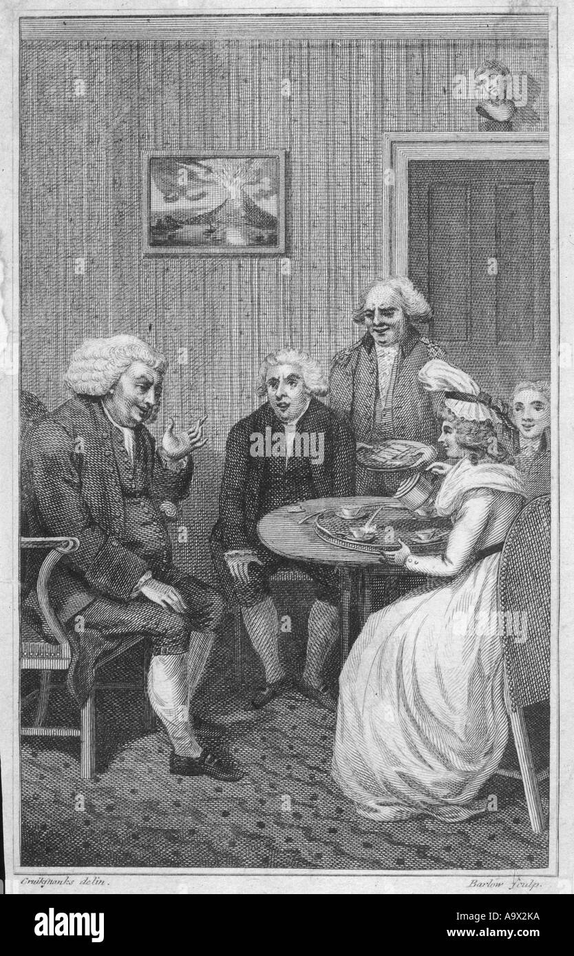 Dr. Johnson Thrale Frühstück Stockfoto