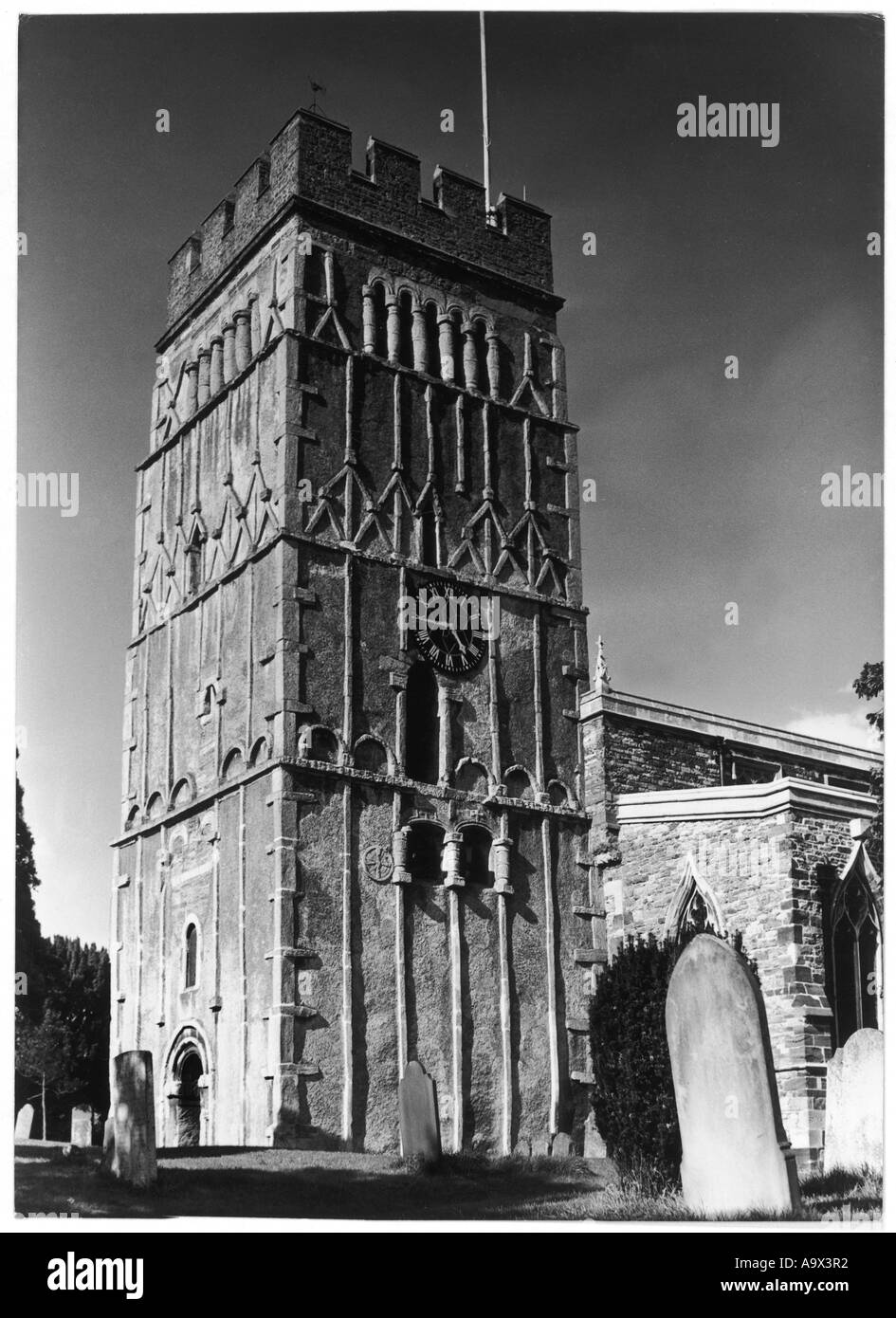 Kirchen Earls Barton Stockfoto