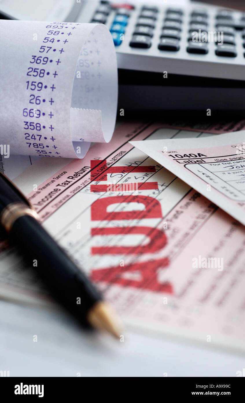 IRS Income Tax Audit Stockfoto