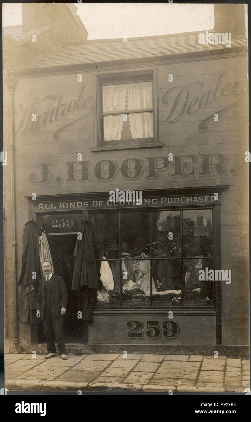 Alte Kleidung Shop Photo Stockfoto
