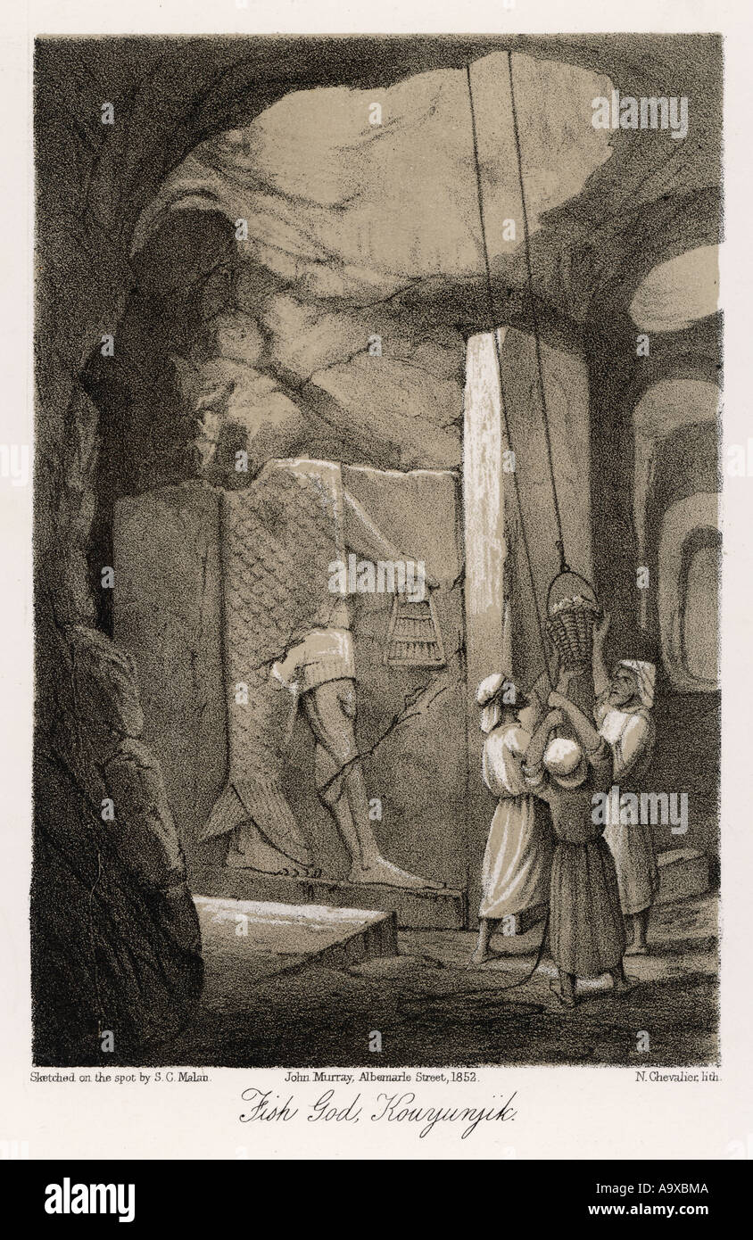 Irak Archäologie Ninive Stockfoto