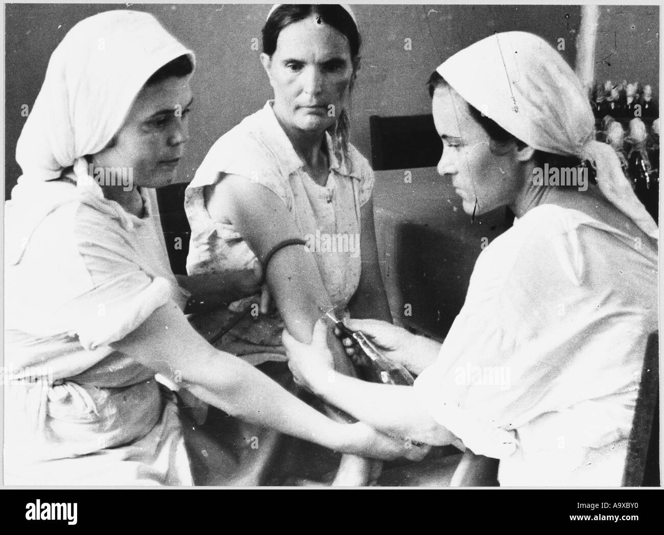 Russische Blutspender Stockfoto