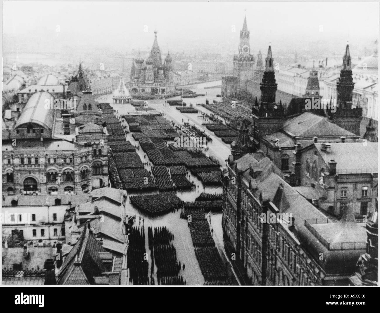 Sieg-Parade-Moskau Stockfoto