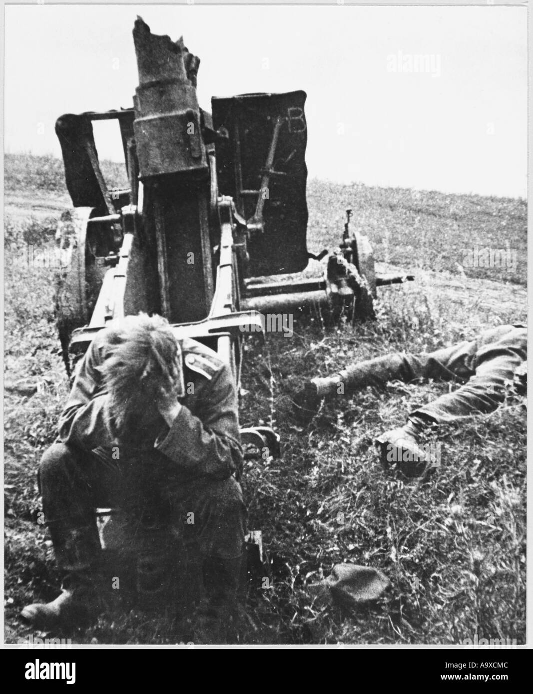 Erbeuteten deutschen verzweifelt Stockfoto