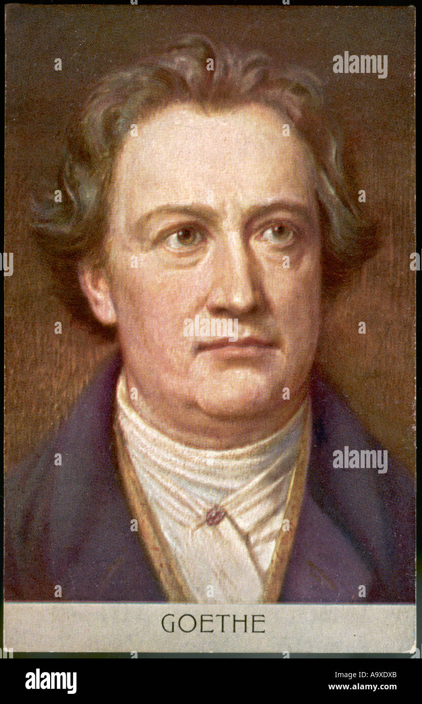 Goethe Anon Postkarte Stockfoto