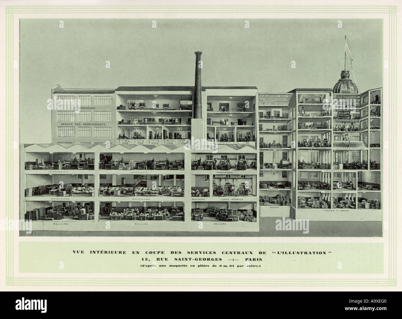 Drucken Lillustration Stockfoto