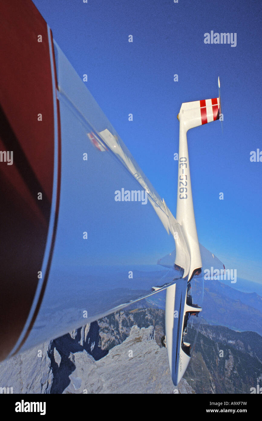 Segelflugzeug - Schleife die Schleife Stockfoto