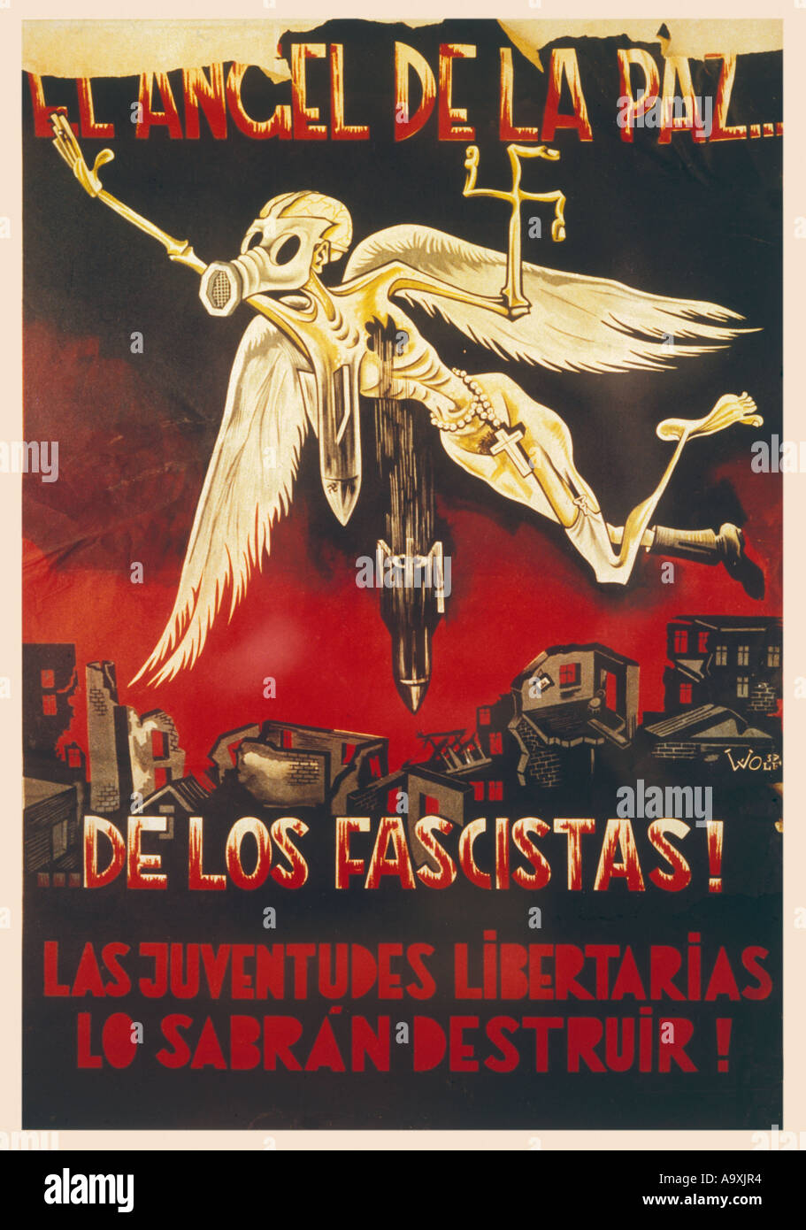 Faschistischen Engel des Friedens Stockfoto