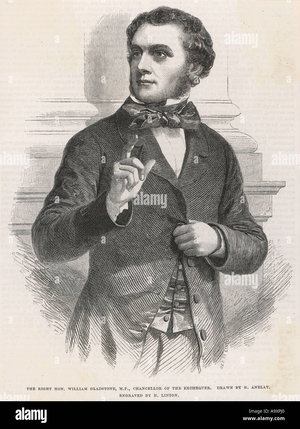 Gladstone im Jahre 1853 Stockfoto