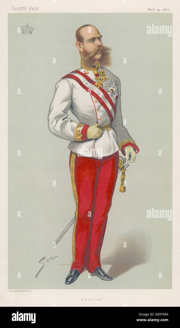 Franz Joseph Vfair 1877 Stockfoto