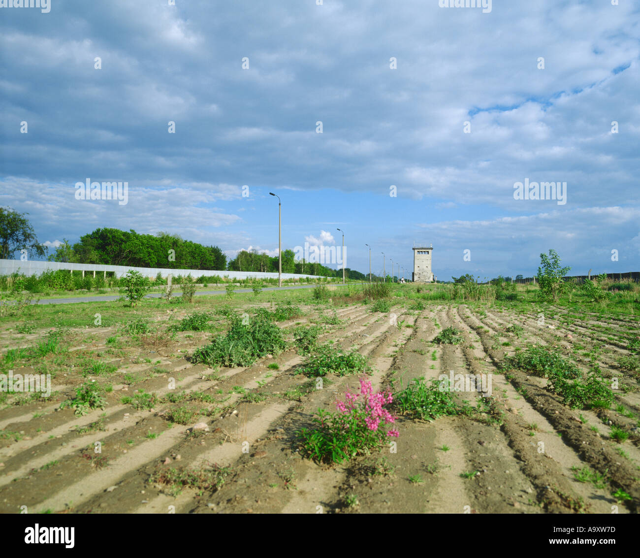 Staaken, ehemalige Grenze, Deutschland, Berlin. Stockfoto