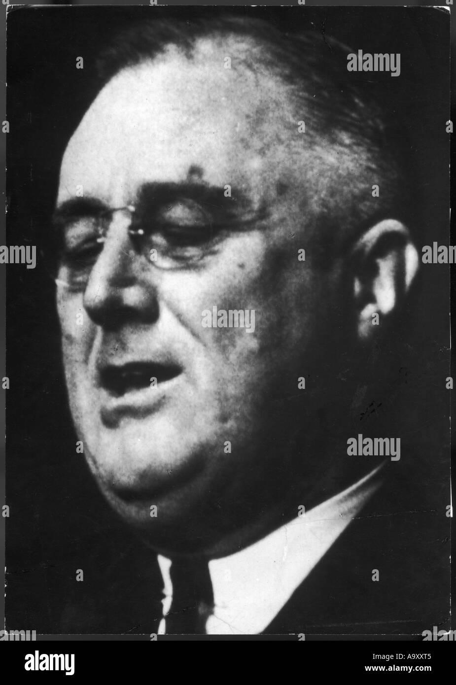 FD Roosevelt Closeup Stockfoto