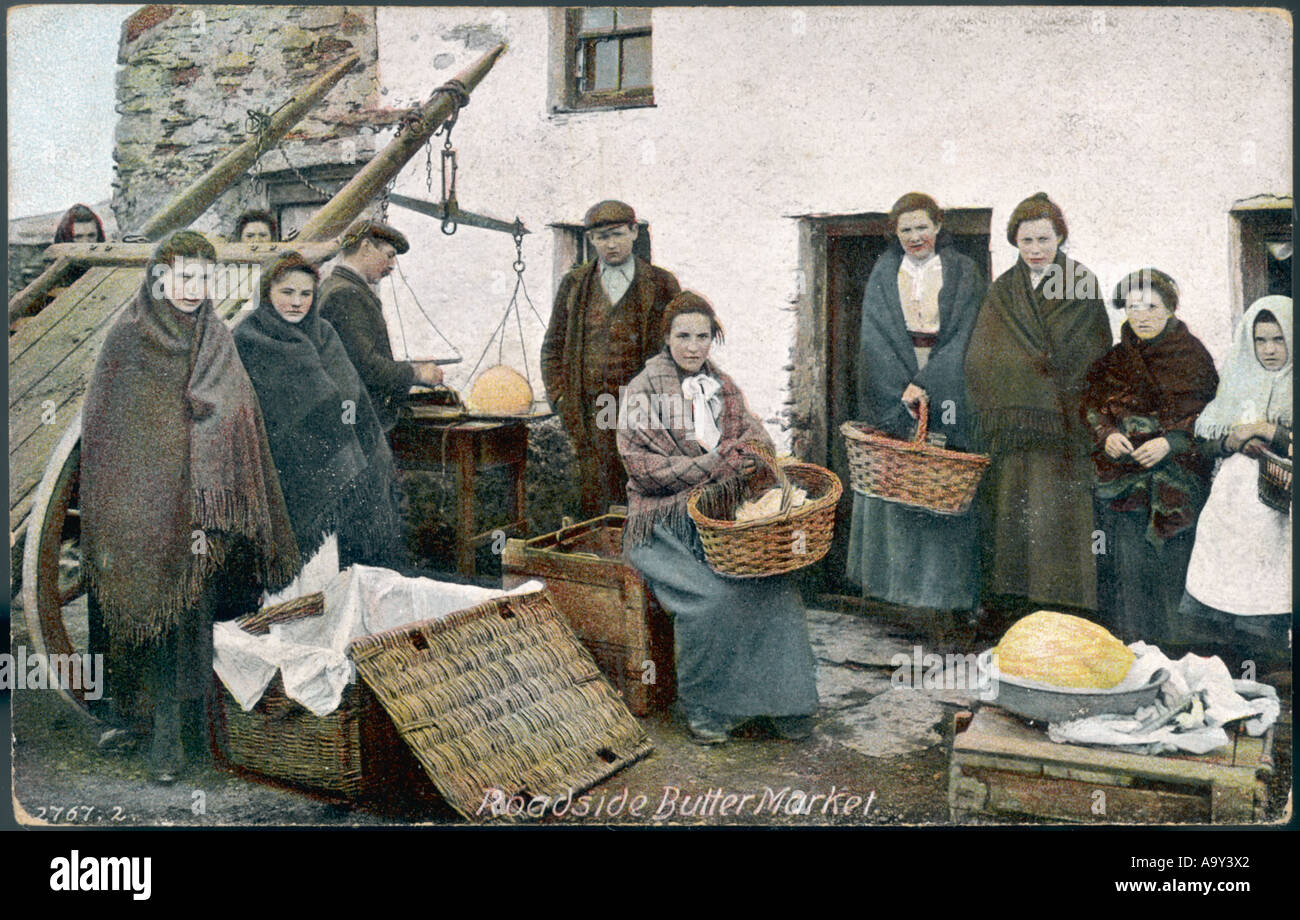 Butter-Markt-Irland Stockfoto