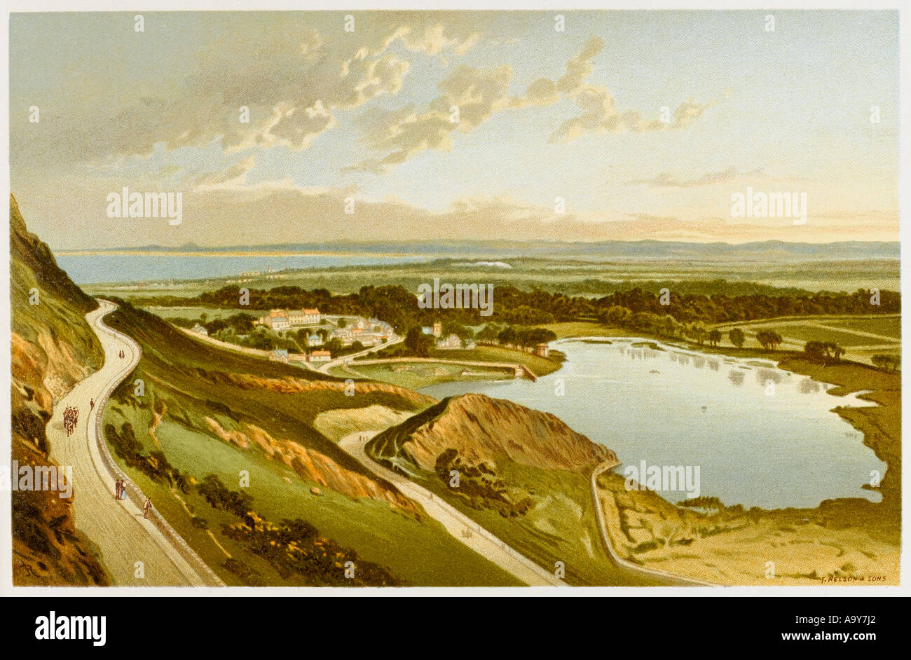 Duddingstone der 1880er Jahre Stockfoto