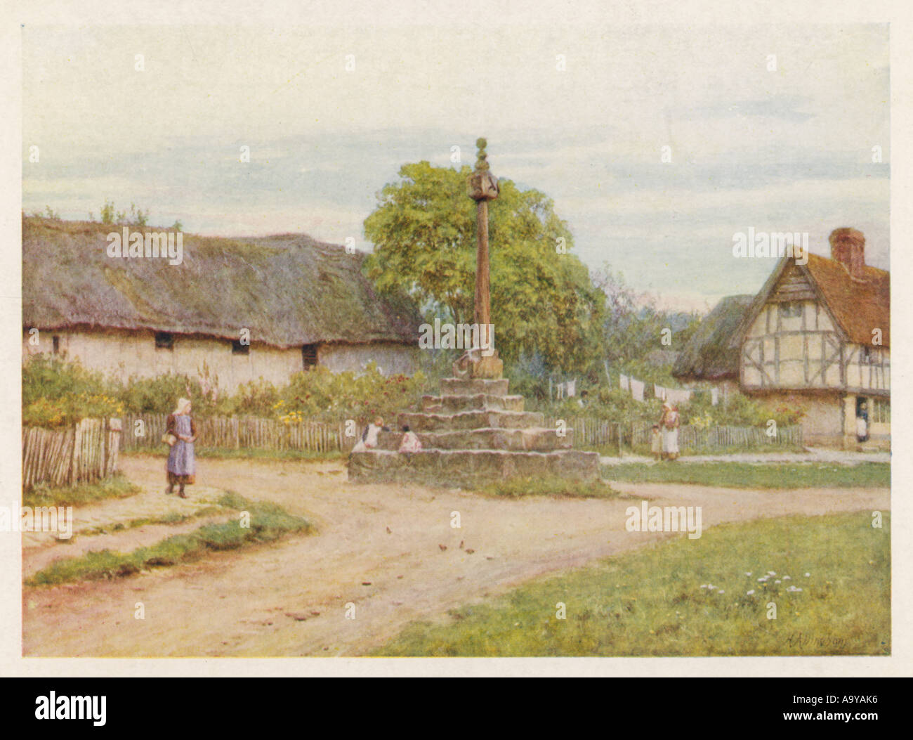 Hagbourne Berks 1898 Stockfoto
