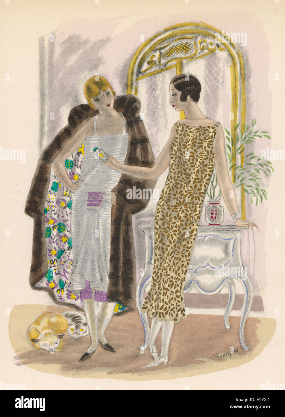 Zweiseitig Mantel 1924 Stockfoto