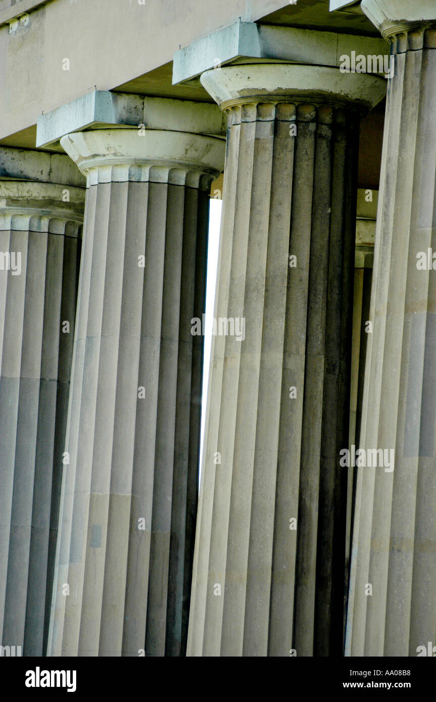 Klassische Säulengang Detail England Stockfoto