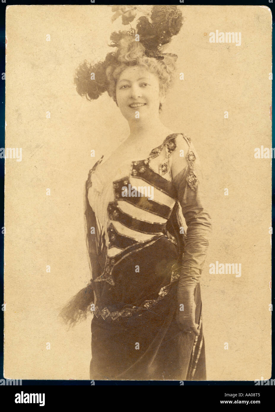Theater Kostüm der 1890er Jahre Stockfoto