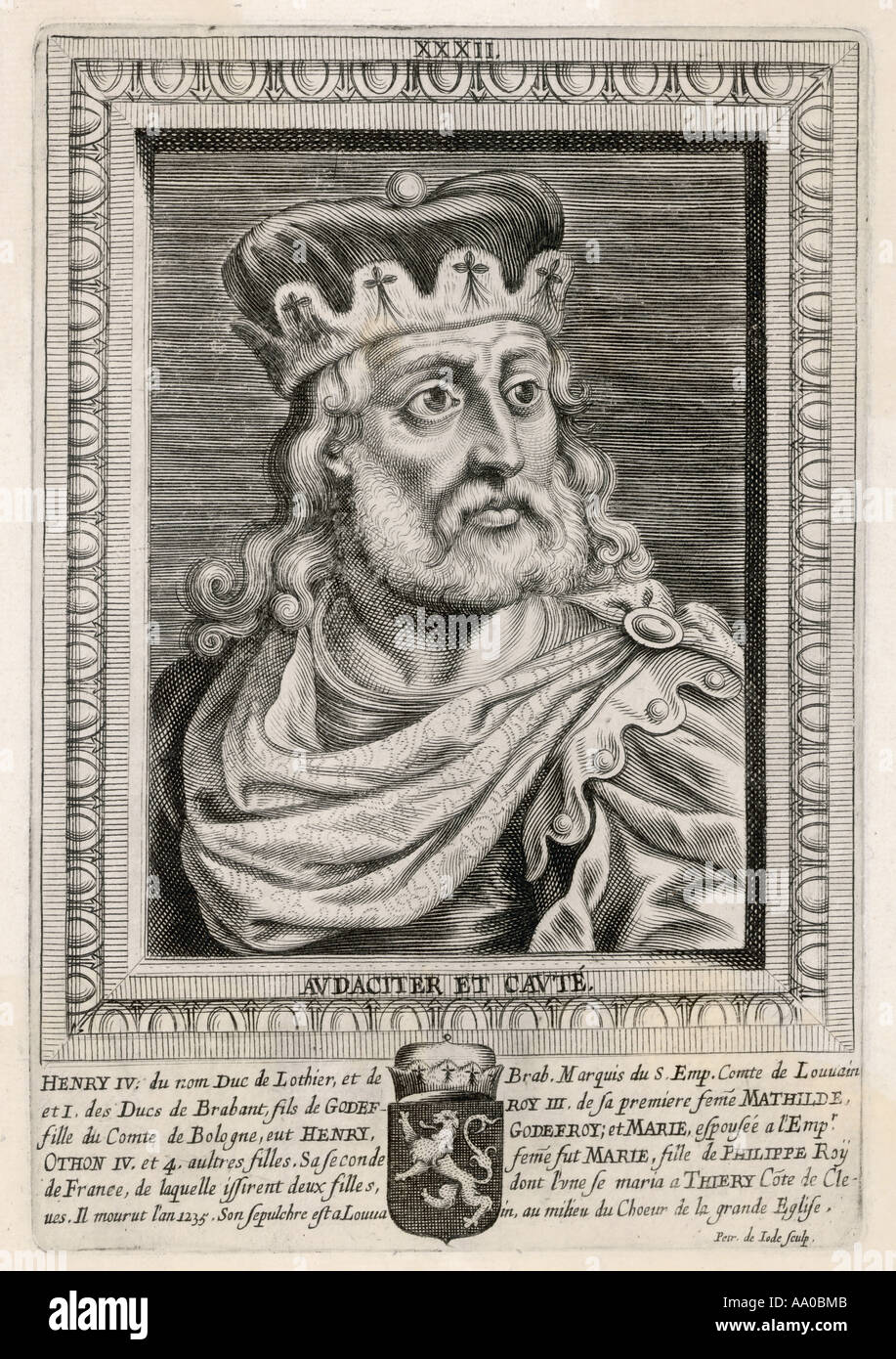 Heinrich i. von Brabant Stockfoto