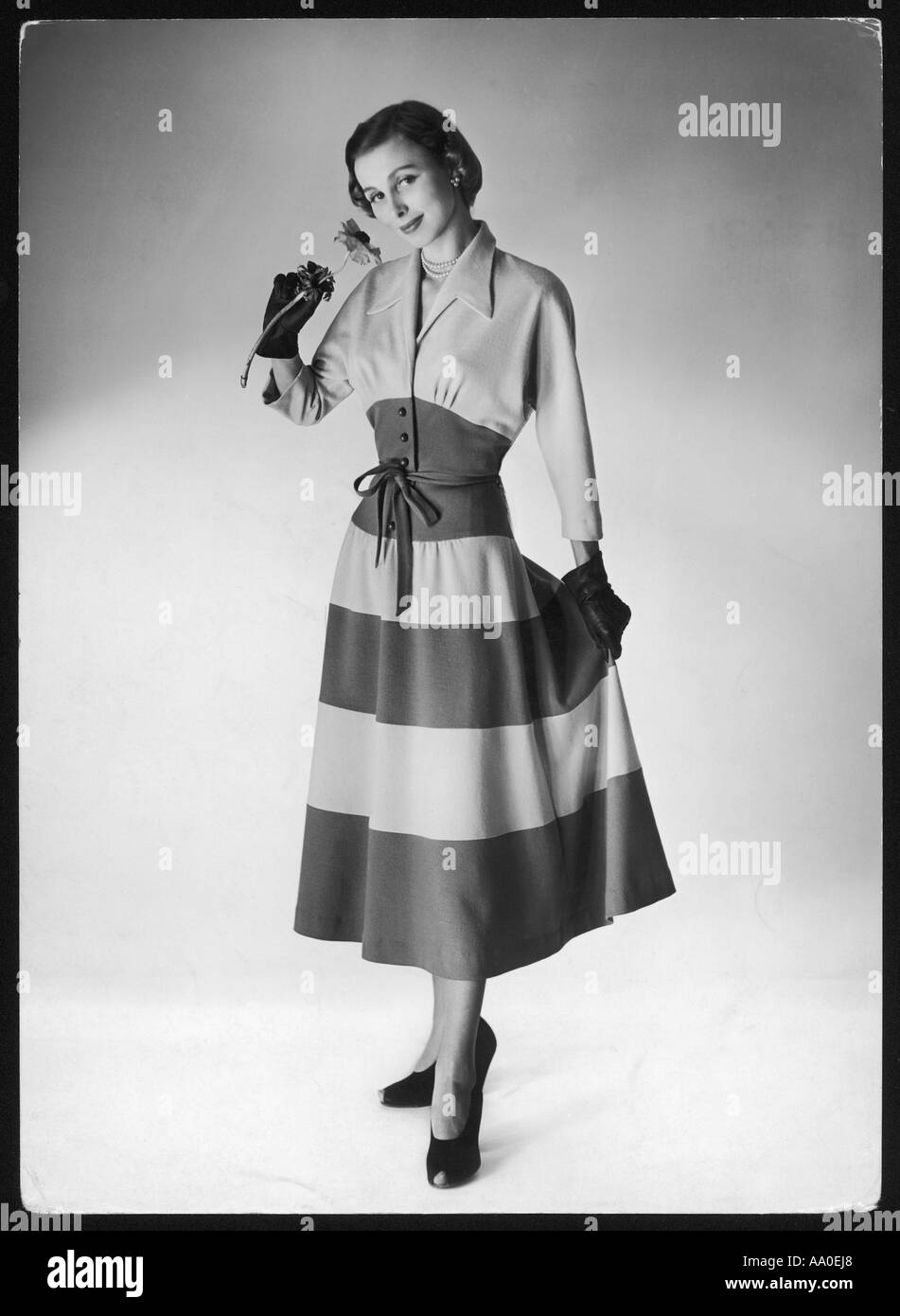 Two Tone Kleid neuen Look Stockfoto