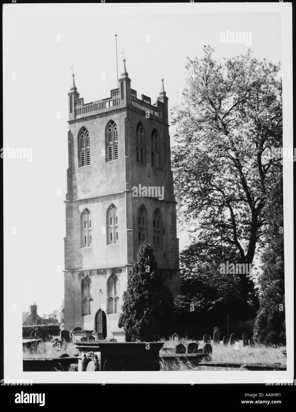 Kirchturm-Gloucester Stockfoto