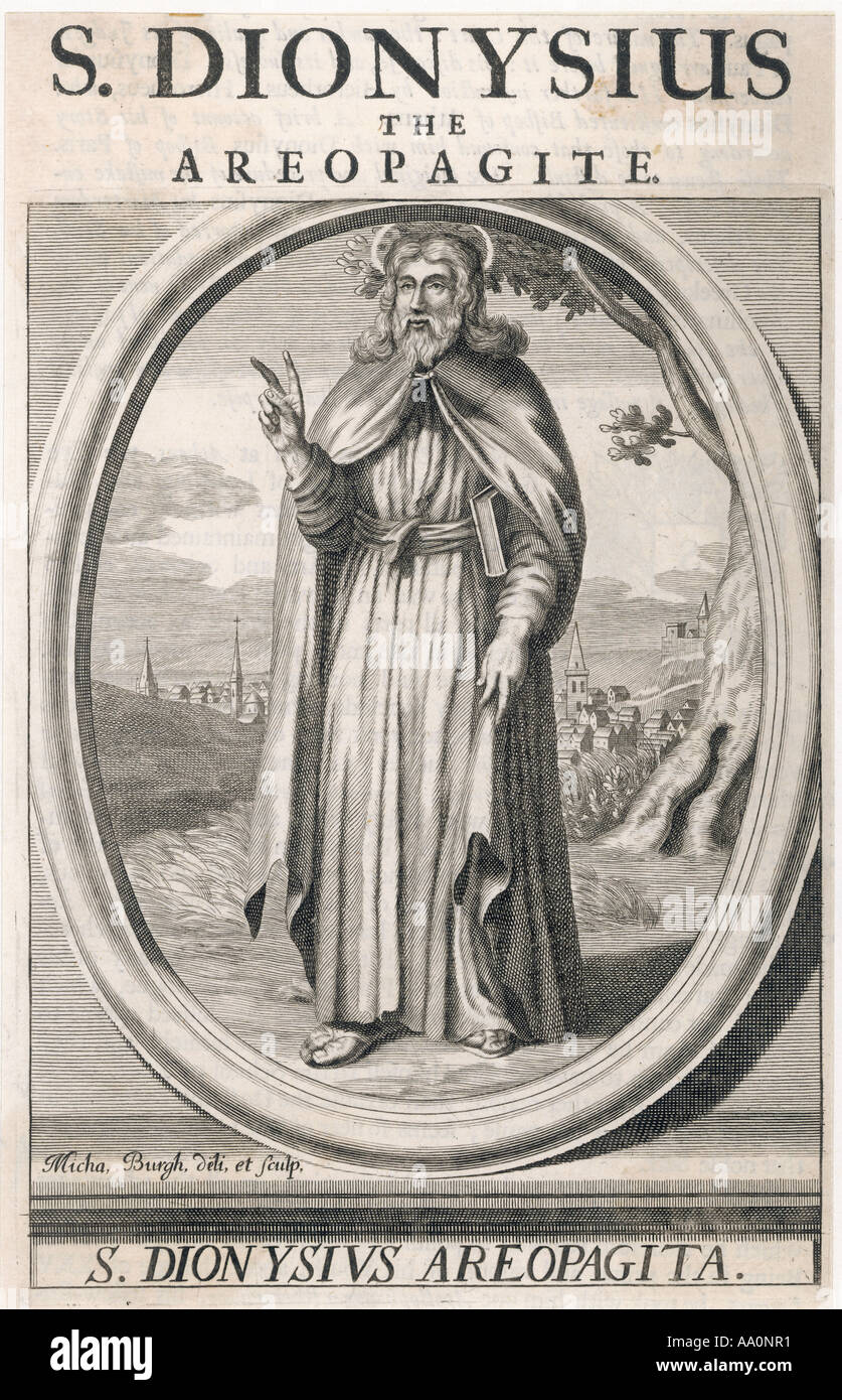 Dionysius Areopagita Stockfoto