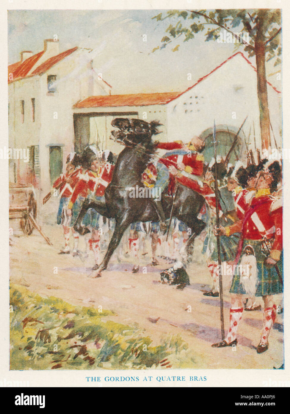 Quatre Bras 1815 Stockfoto