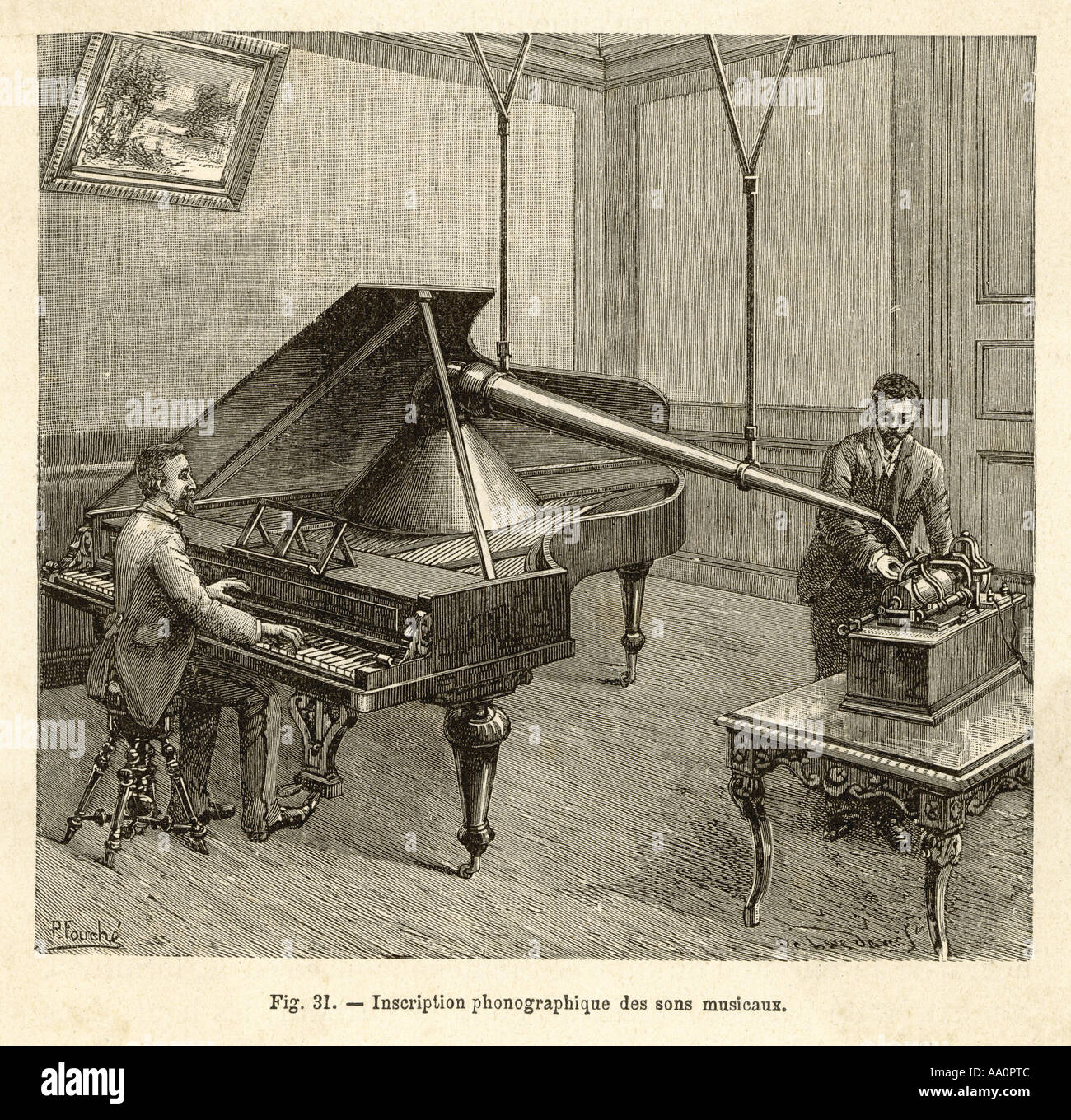 Grammophon-Aufnahme Stockfoto