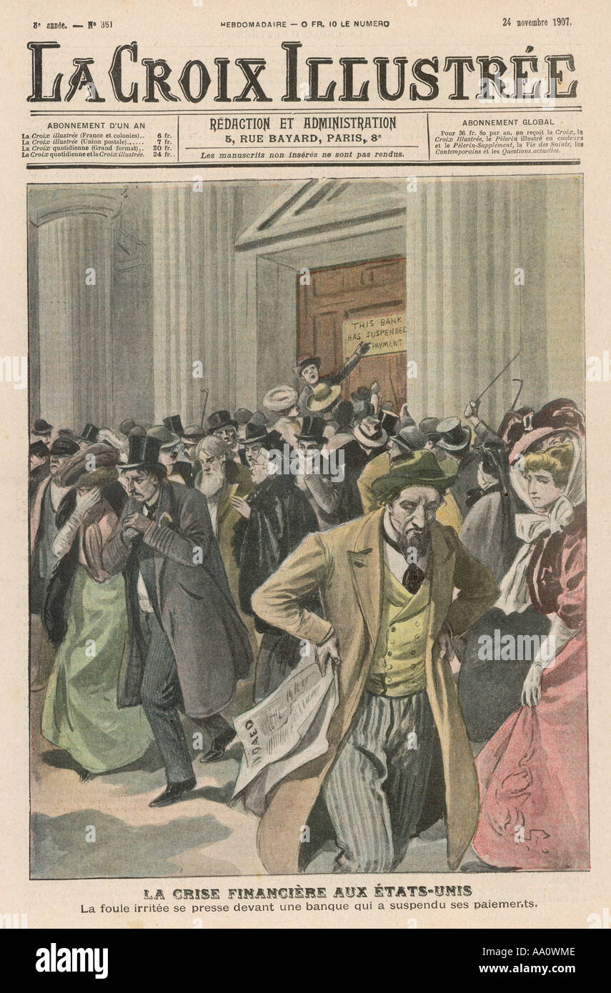 Amerikanische Bankenpleite Stockfoto