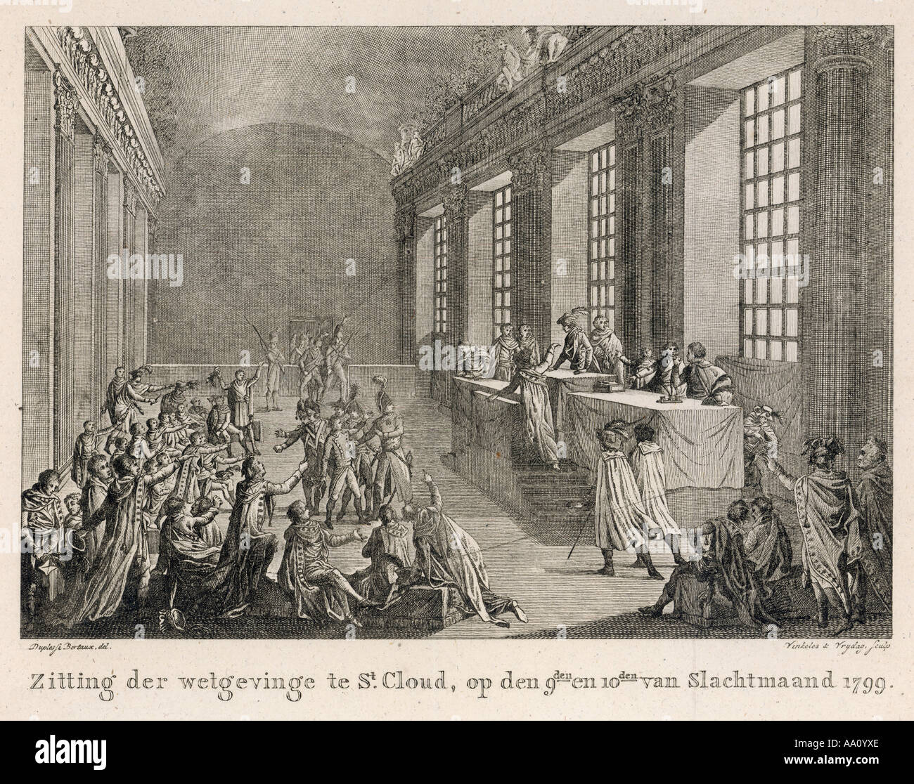Napoleon-Coup Detat Stockfoto