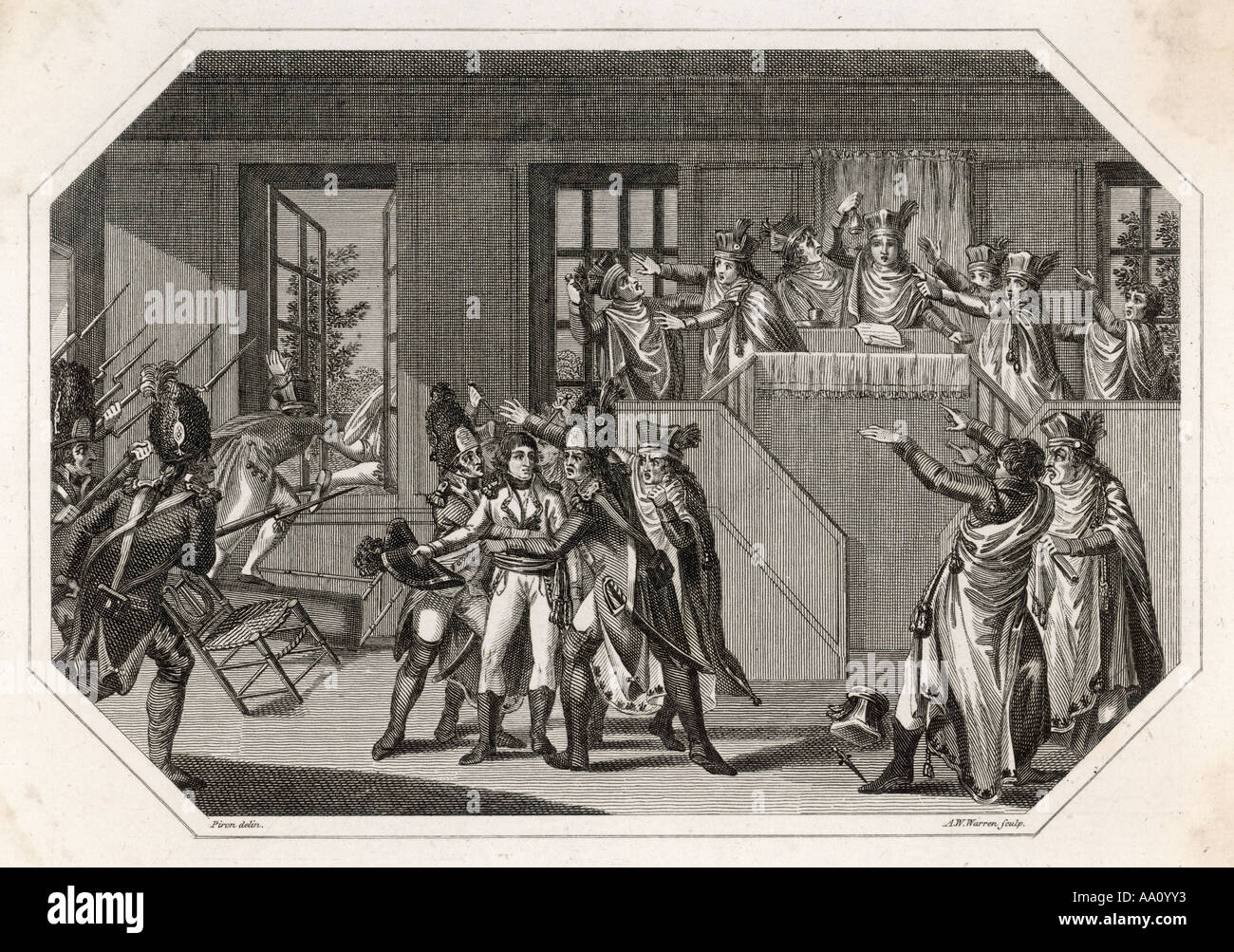 Napoleon-Coup Detat 3 Stockfoto