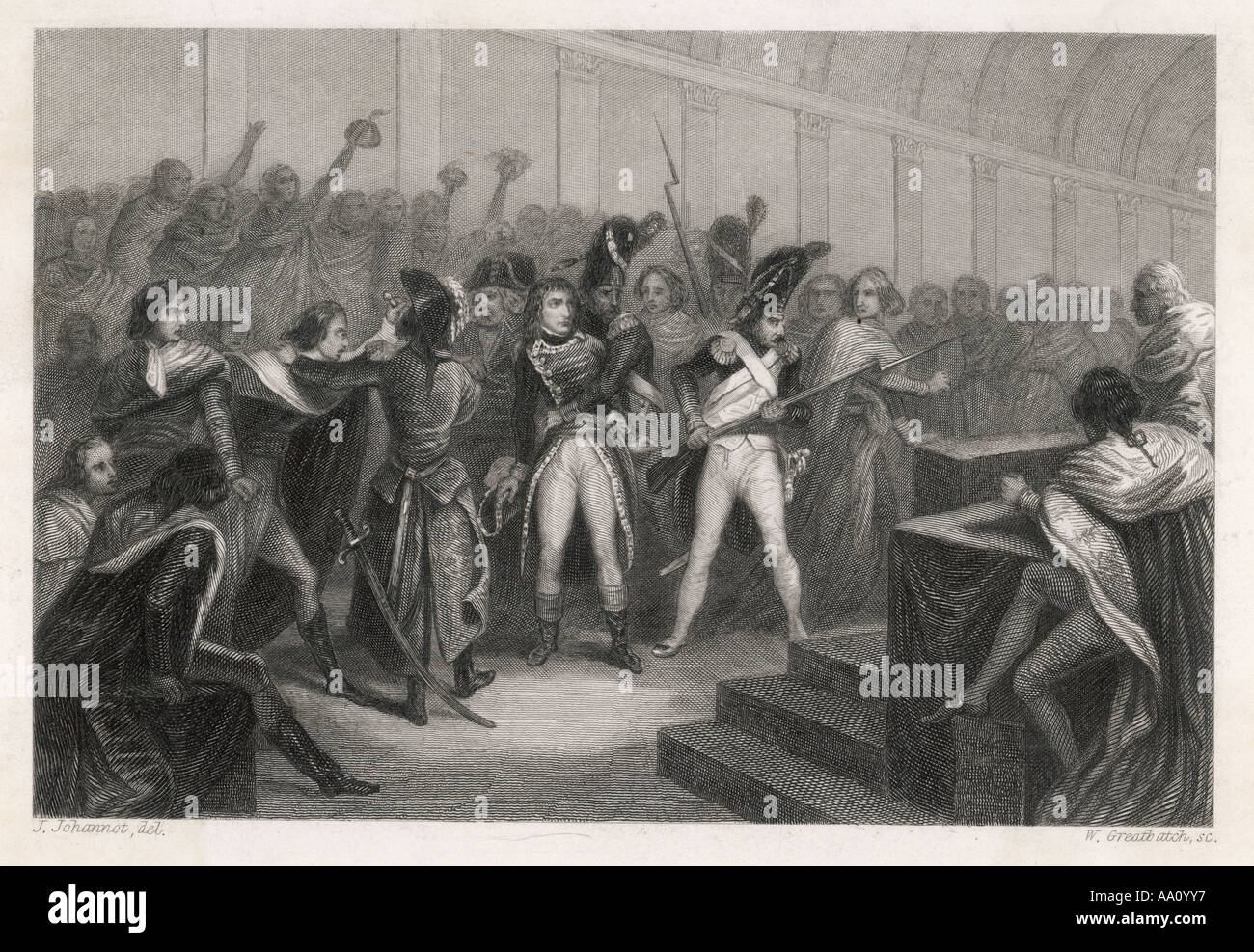 Napoleon-Coup Detat 4 Stockfoto