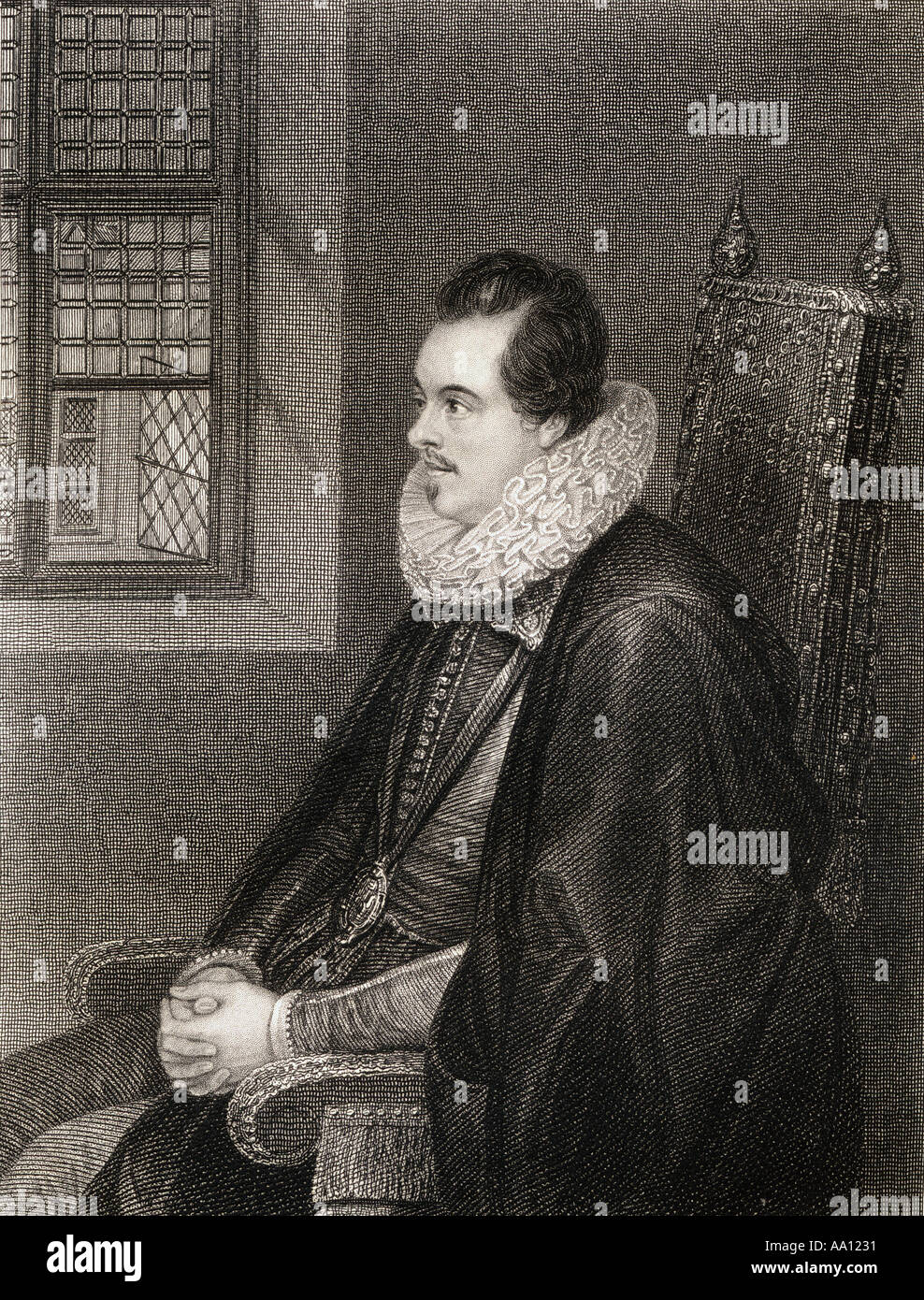 Charles Blount, 8. Baron Mountjoy, 1st Earl of Devonshire, 1563 - 1606. Englischer Adeliger und Soldat. Stockfoto
