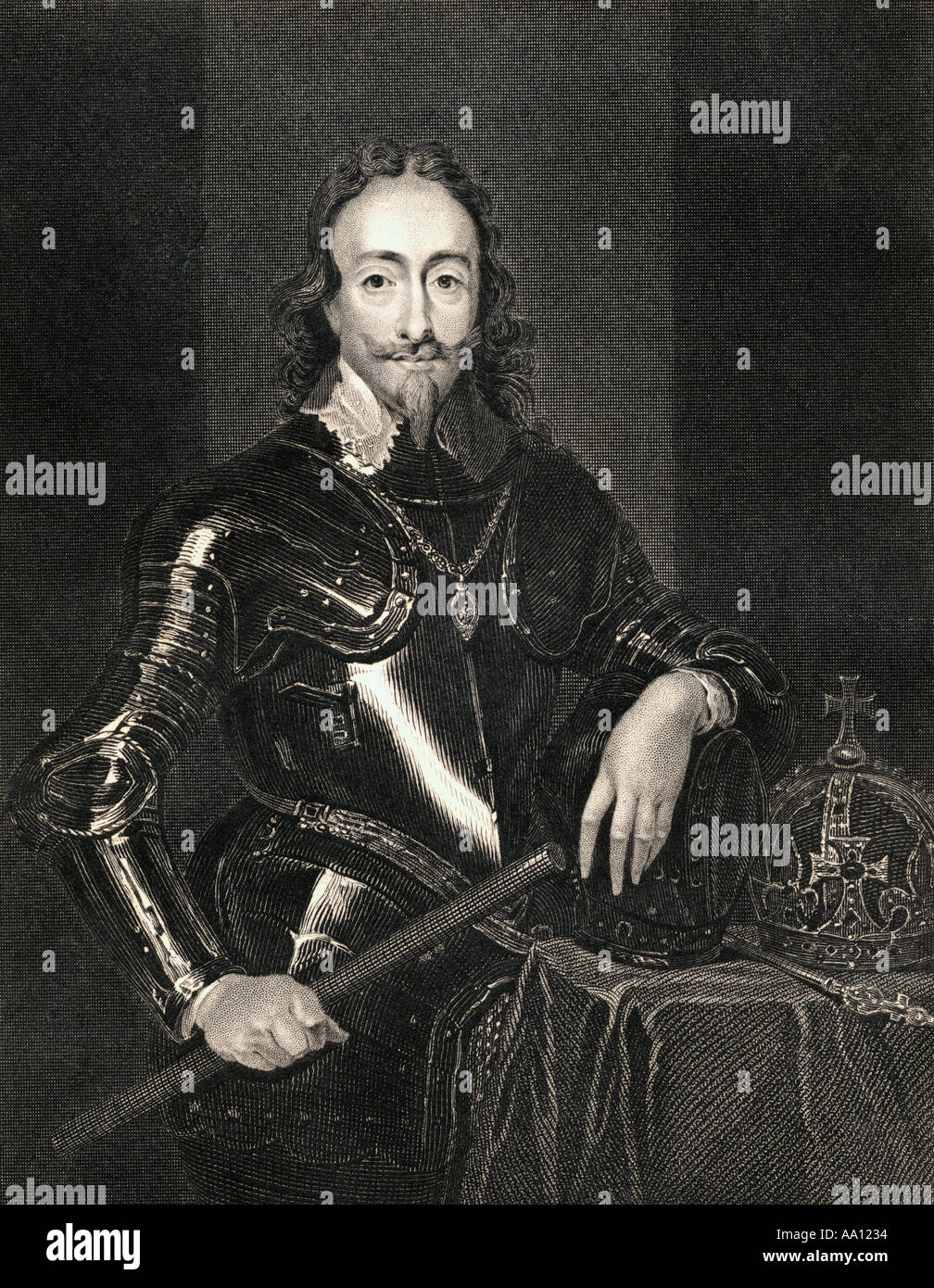 Charles I von England, 1600 - 1649. König von England, Schottland, Wales und Irland. Stockfoto