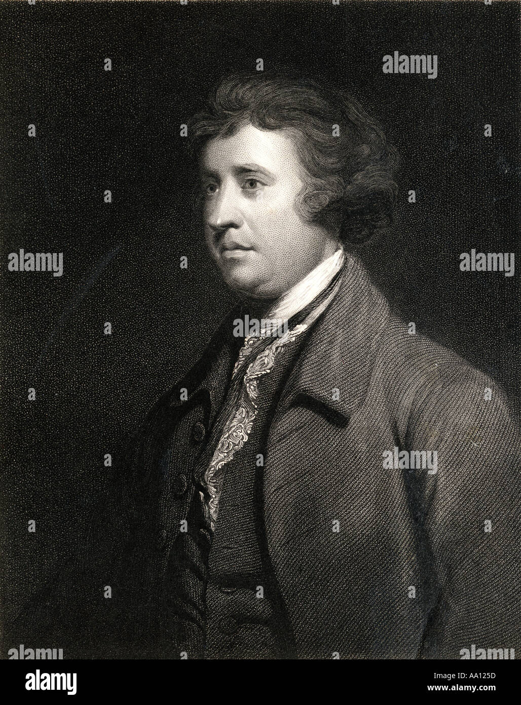 Edmund Burke, 1729 - 1797. Anglo-irischen Staatsmann, parlamentarischen Redner, Autor, politische Theoretiker und Philosoph. Stockfoto