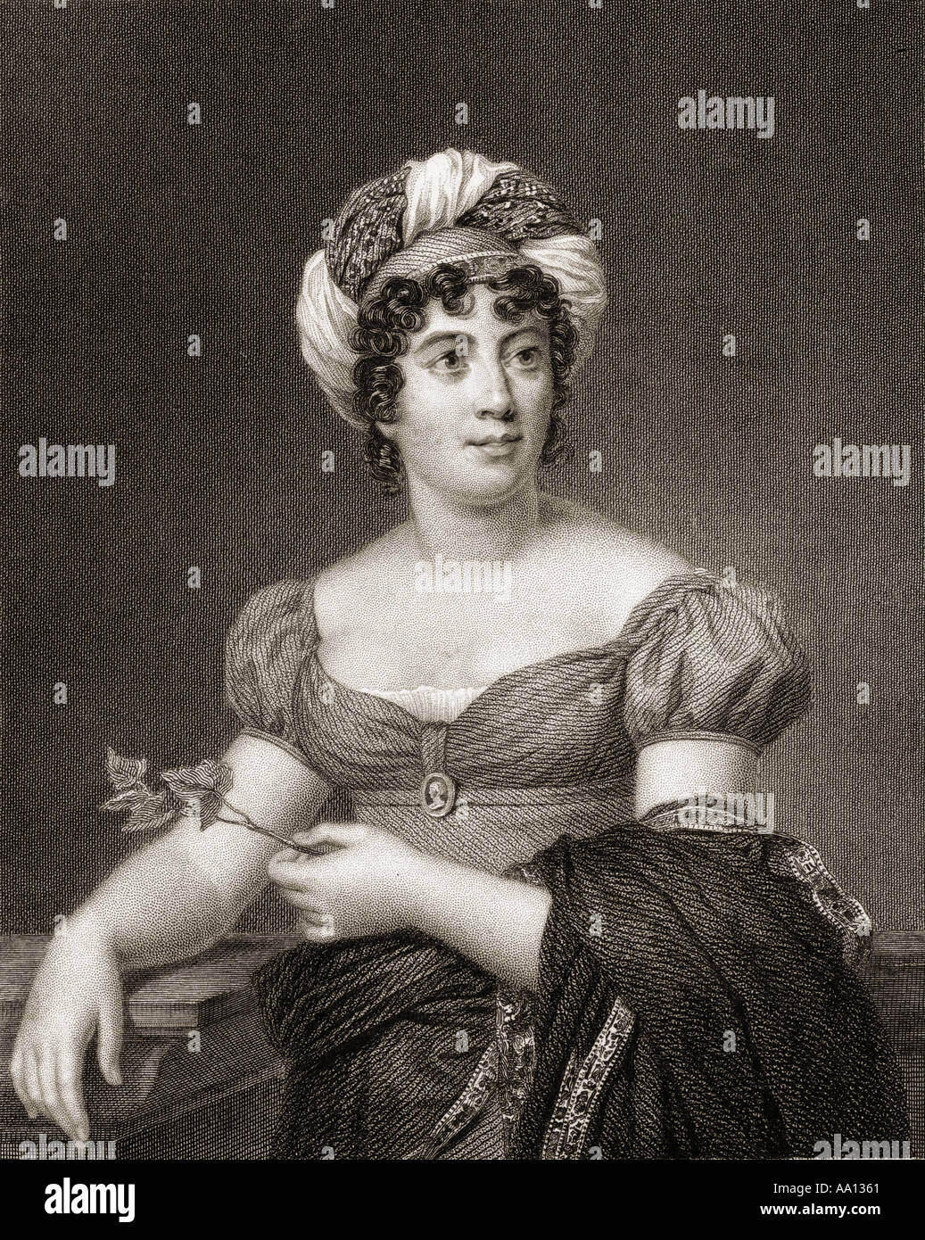 Anne Louise Germaine de Staël-Holstein, geb. Necker, 1766 - 1817, aka Madame de Staël. Der französische Autor und politischer Propagandist. Stockfoto