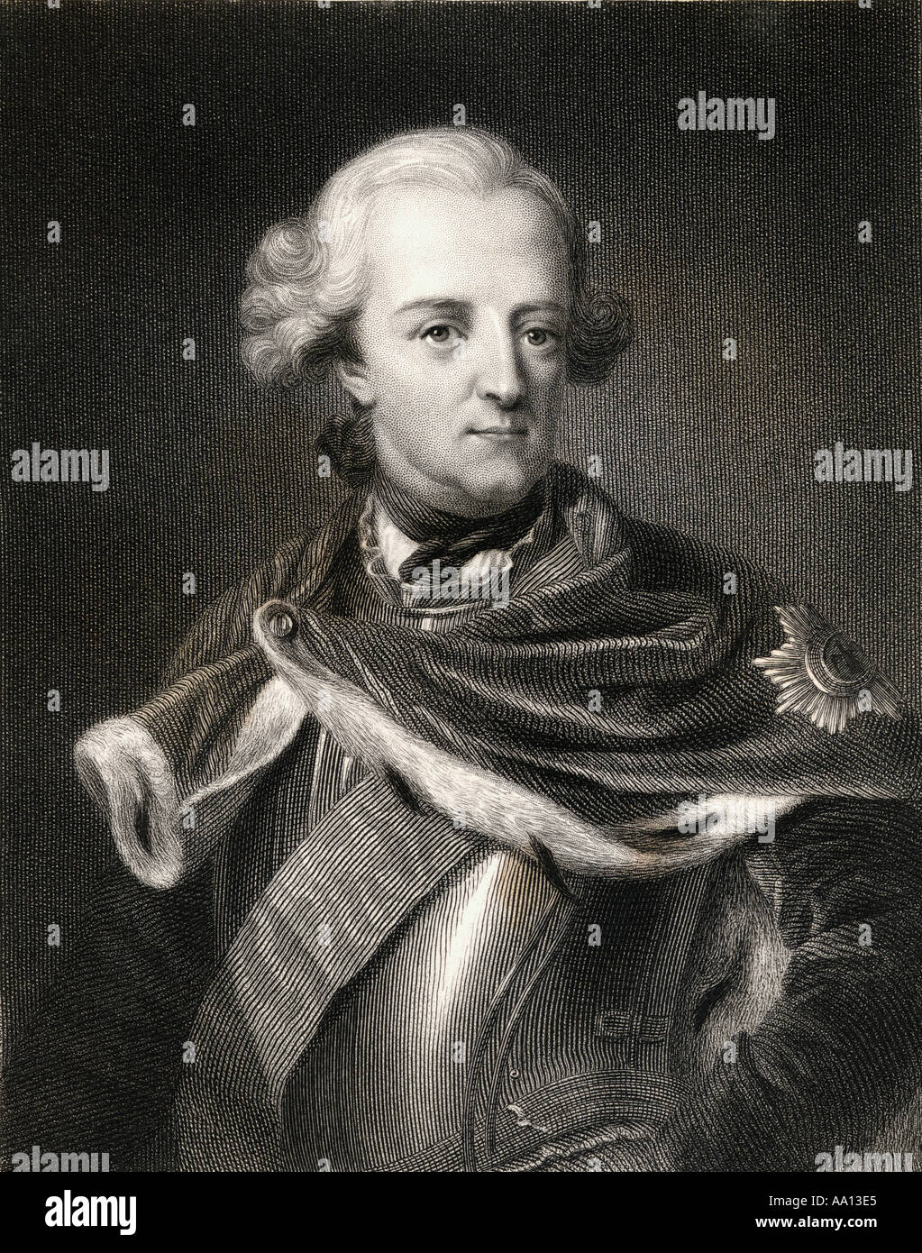 Friedrich II. alias Friedrich der Große, 1712 - 1786. 3 Der König von Preußen. Stockfoto