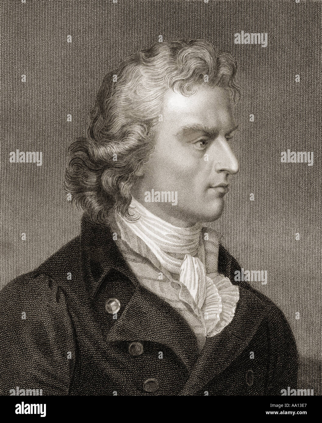 Johann Christoph Friedrich von Schiller, 1759 - 1805. Deutsche Dichter, Philosoph, Arzt, Historiker und Dramatiker. Stockfoto
