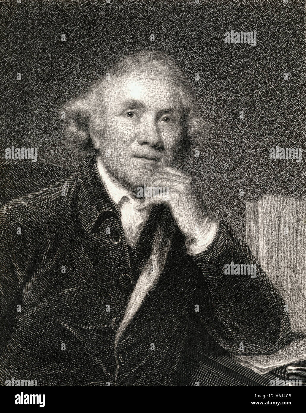 John Hunter, 1728 - 1793. Schottische Chirurg, Gründer der pathologischen Anatomie in England Stockfoto